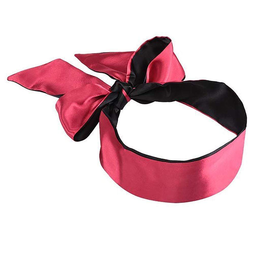 SM VIP - Blindfold and Restraints Set of 3 Ribbons (Red) -  Mask (Blind)  Durio.sg