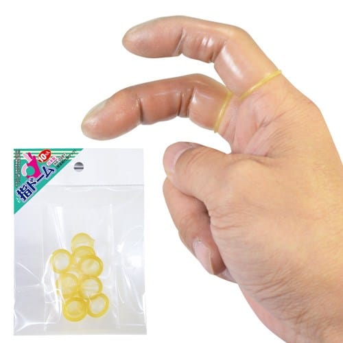 SSI Japan - Finger Sack Dome 10 pieces (Clear) -  Novelties (Non Vibration)  Durio.sg
