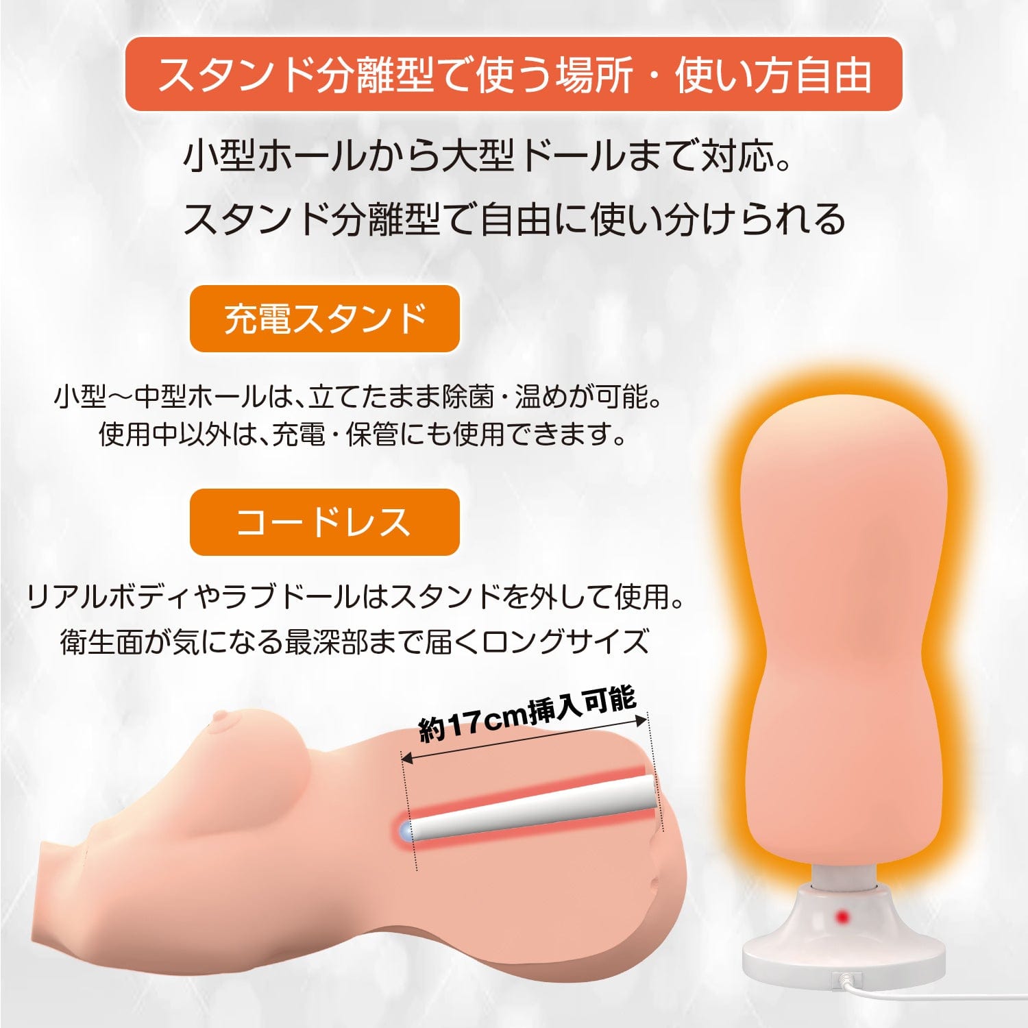 SSI Japan - UVC Masturbator USB Rechargeable Onahole Warmer with Stand -  Warmer  Durio.sg