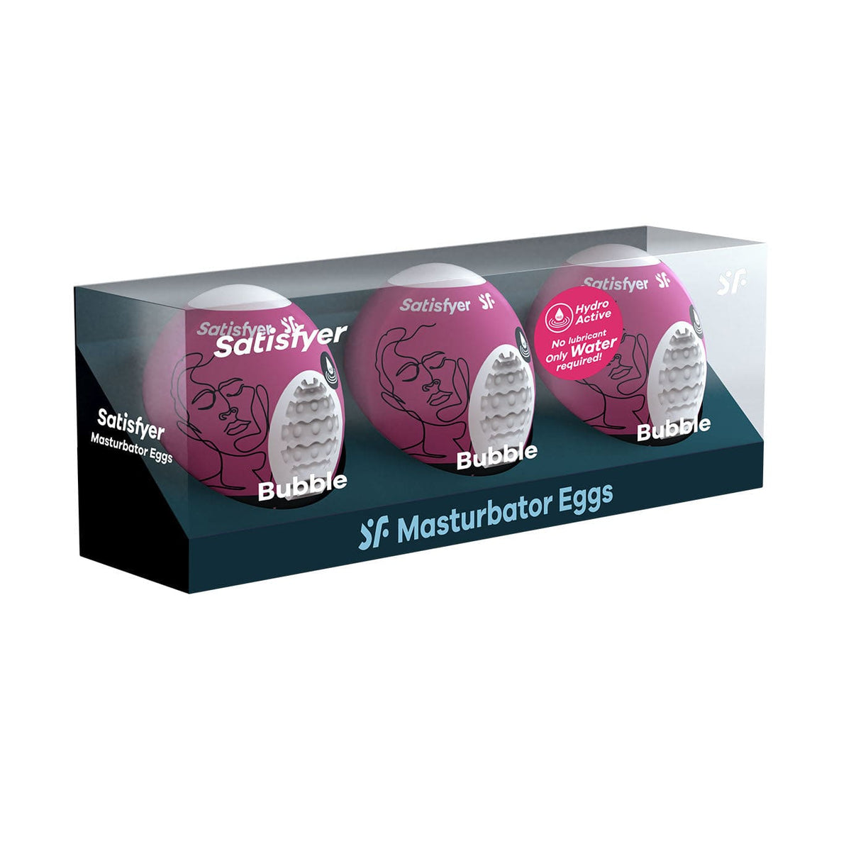 Satisfyer - 3 Bubble Masturbator Eggs Set (Pink) -  Masturbator Egg (Non Vibration)  Durio.sg