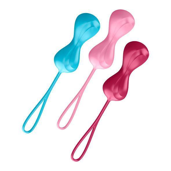 Satisfyer - Balls 3 Pieces Power Balls Kegel Training Set (Multi Colour) -  Kegel Balls (Non Vibration)  Durio.sg