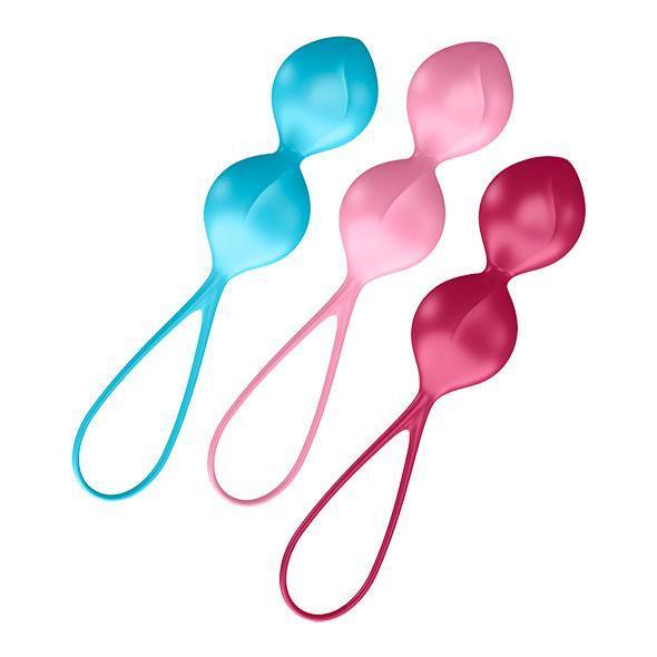 Satisfyer - Balls 3 Pieces V Balls Kegel Training Set (Multi Colour) -  Kegel Balls (Non Vibration)  Durio.sg