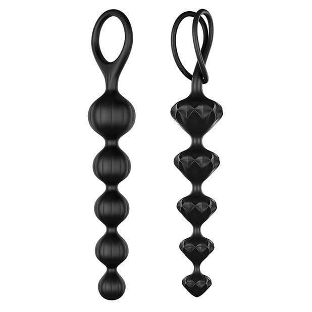 Satisfyer - Beads Super Soft Silicone Anal Beads (Black) -  Anal Beads (Non Vibration)  Durio.sg