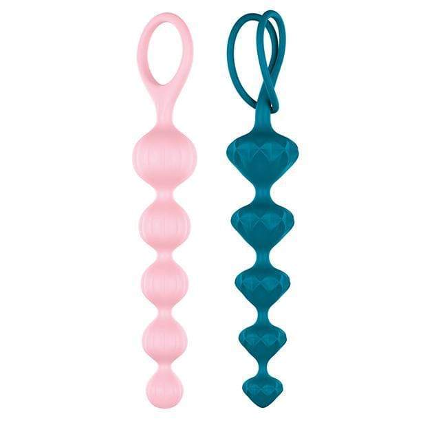 Satisfyer - Beads Super Soft Silicone Anal Beads (Multi Color) -  Anal Beads (Non Vibration)  Durio.sg