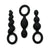 Satisfyer - Booty Call 3 Pieces Anal Plugs (Black) -  Anal Beads (Non Vibration)  Durio.sg