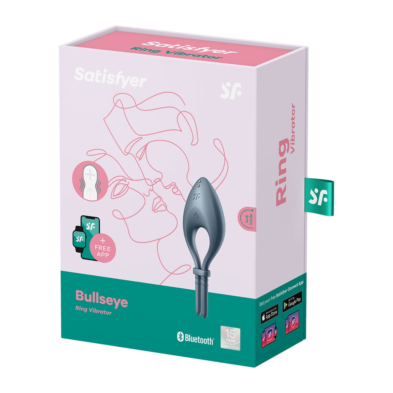 Satisfyer - Bulls Eye App-Controlled Adjustable Vibrating Cock Ring (Grey) -  Silicone Cock Ring (Vibration) Rechargeable  Durio.sg