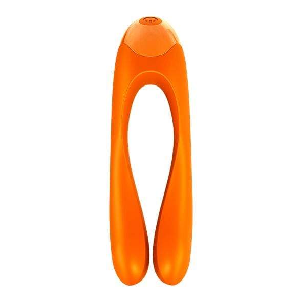Satisfyer - Candy Cane Finger Vibrator (Orange) -  Clit Massager (Vibration) Rechargeable  Durio.sg