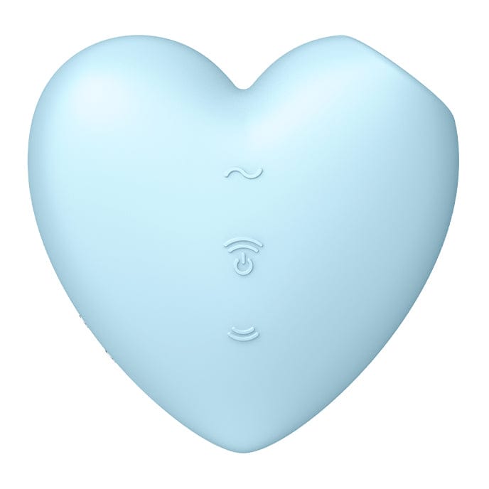 Satisfyer - Cutie Heart Air Pulse Clitoral Stimulator (Blue) -  Clit Massager (Vibration) Rechargeable  Durio.sg