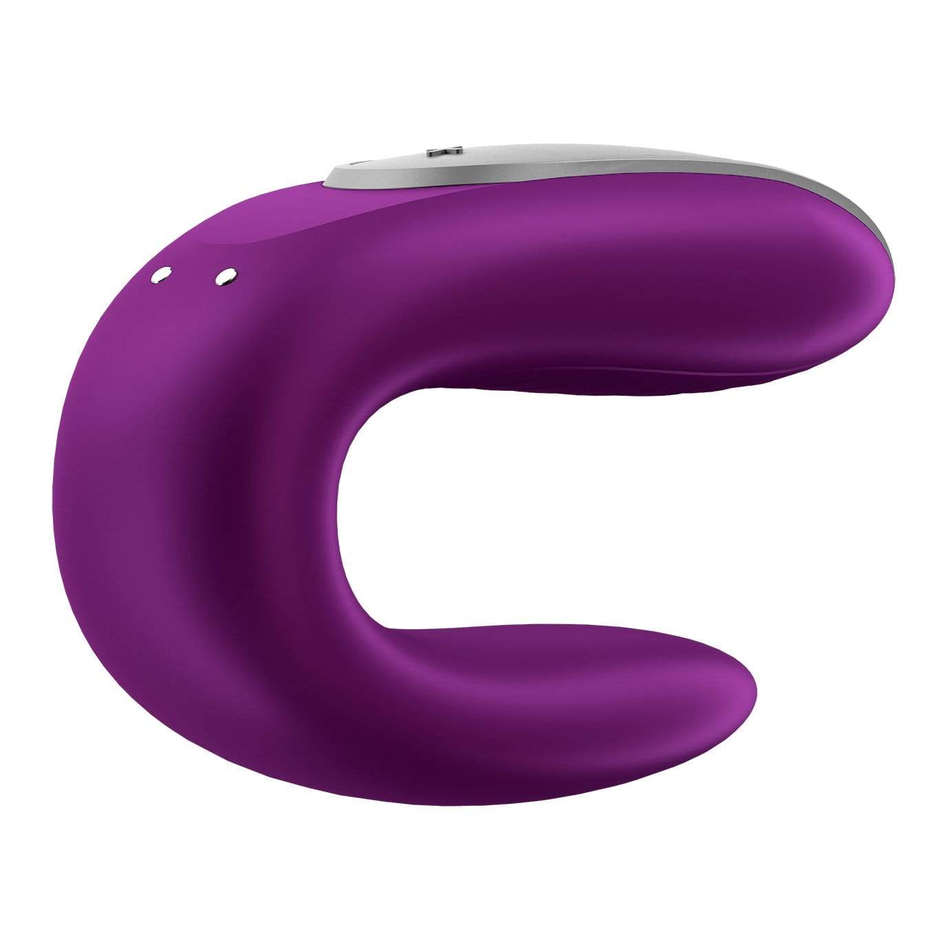 Satisfyer - Double Fun App-Controlled Couple's Vibrator with Remote Control (Purple) -  Remote Control Couple's Massager (Vibration) Rechargeable  Durio.sg