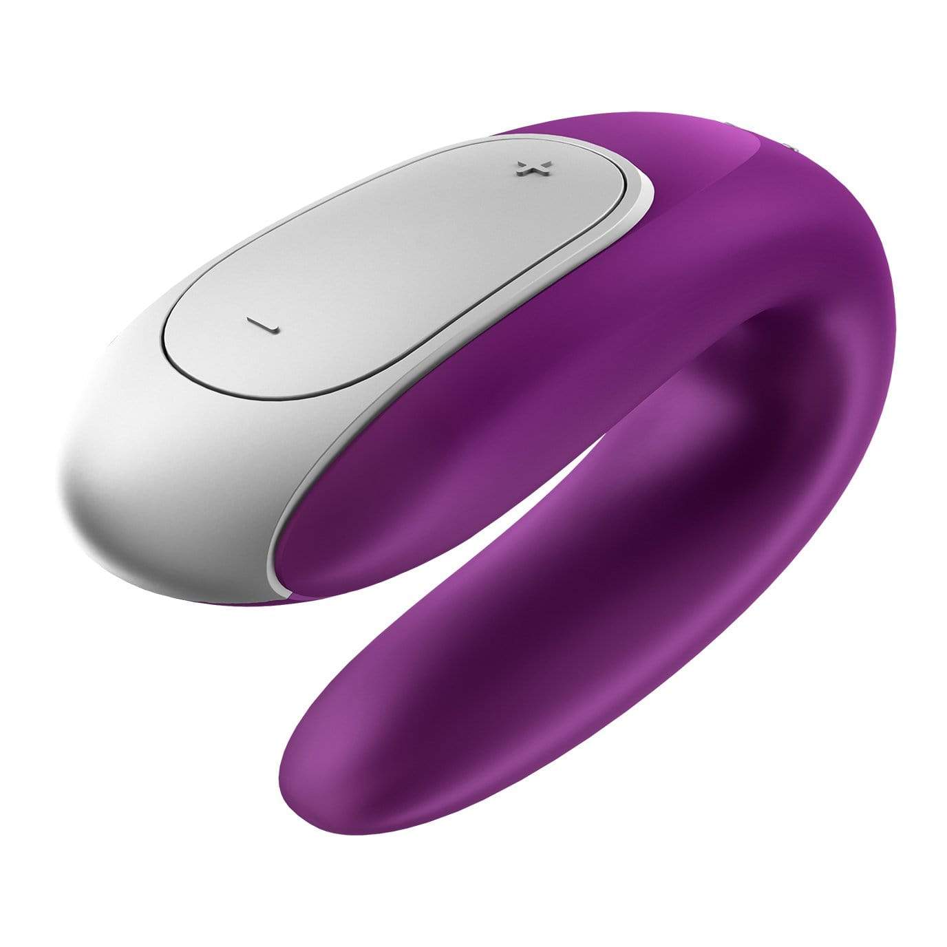 Satisfyer - Double Fun App-Controlled Couple's Vibrator with Remote Control (Purple) -  Remote Control Couple's Massager (Vibration) Rechargeable  Durio.sg