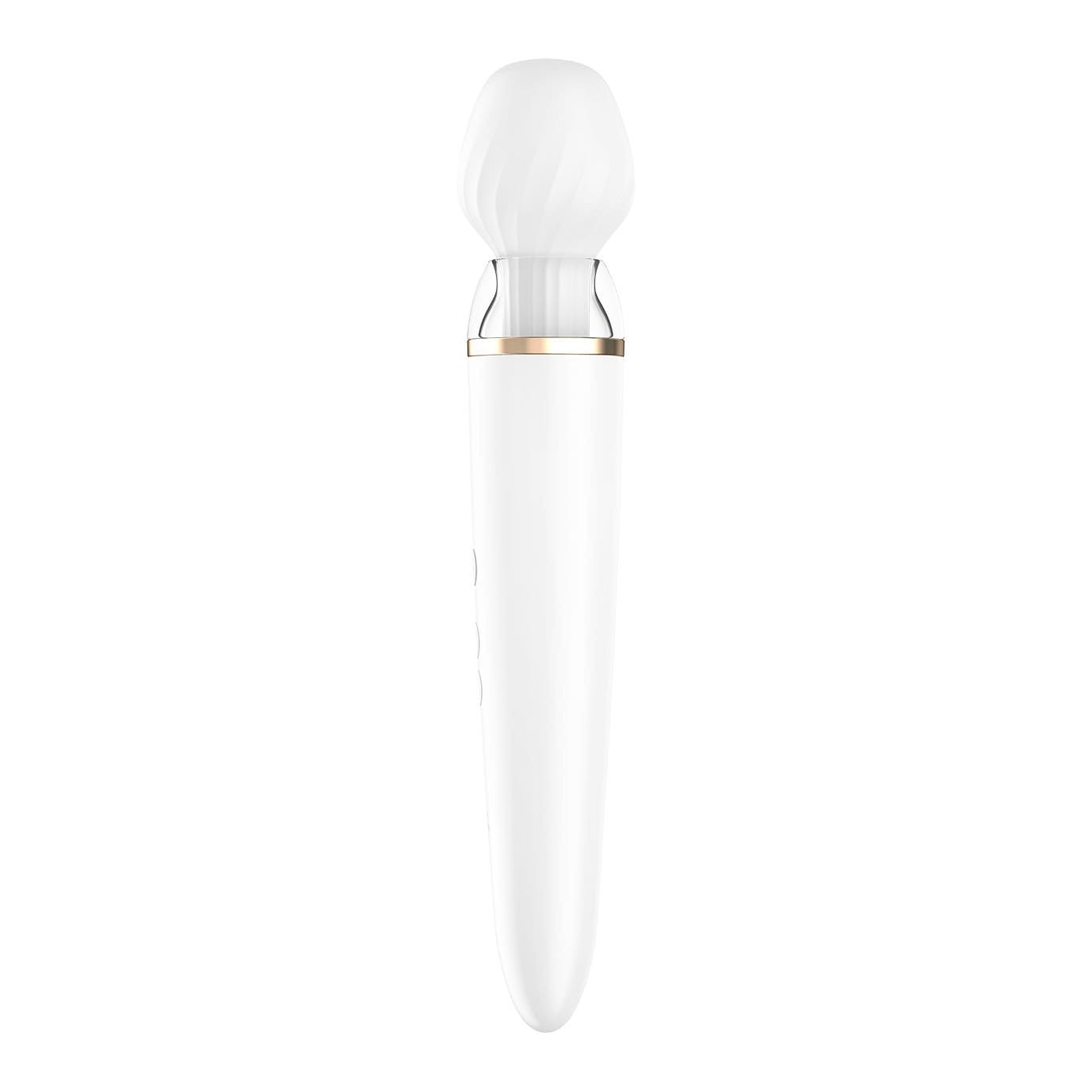 Satisfyer - Double Wand-er Bluetooth App-Controlled Wand Massager (White) -  Wand Massagers (Vibration) Rechargeable  Durio.sg