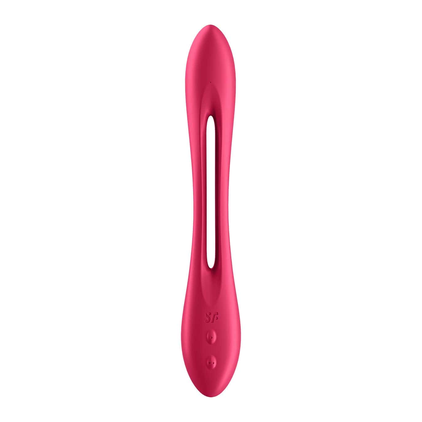 Satisfyer - Elastic Joy Flexible Multi Vibrator (Red) -  G Spot Dildo (Vibration) Rechargeable  Durio.sg