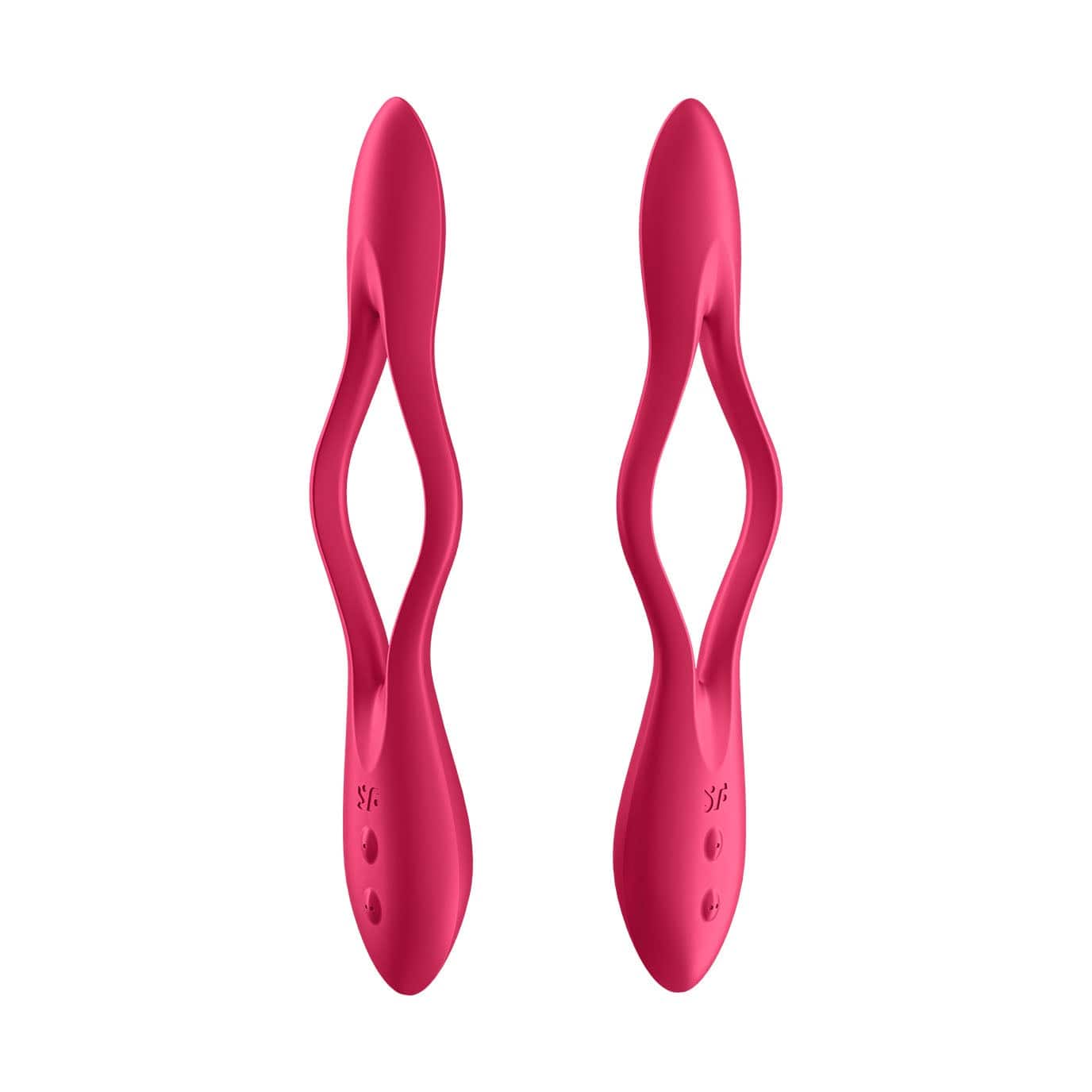Satisfyer - Elastic Joy Flexible Multi Vibrator (Red) -  G Spot Dildo (Vibration) Rechargeable  Durio.sg