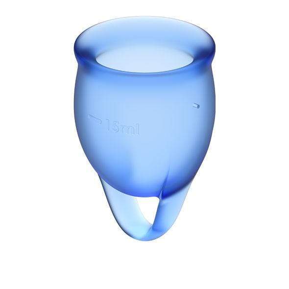 Satisfyer - Feel Confident Menstrual Cup Set (Dark Blue) -  Menstrual Cup  Durio.sg
