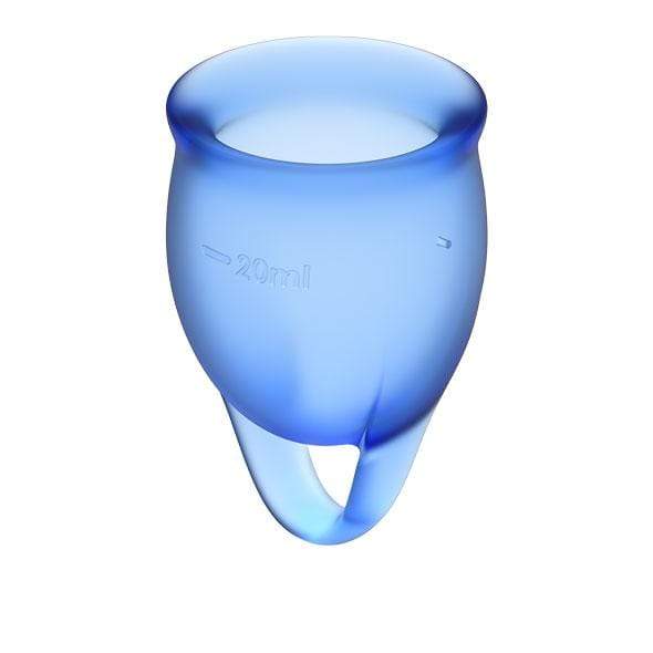 Satisfyer - Feel Confident Menstrual Cup Set (Dark Blue) -  Menstrual Cup  Durio.sg