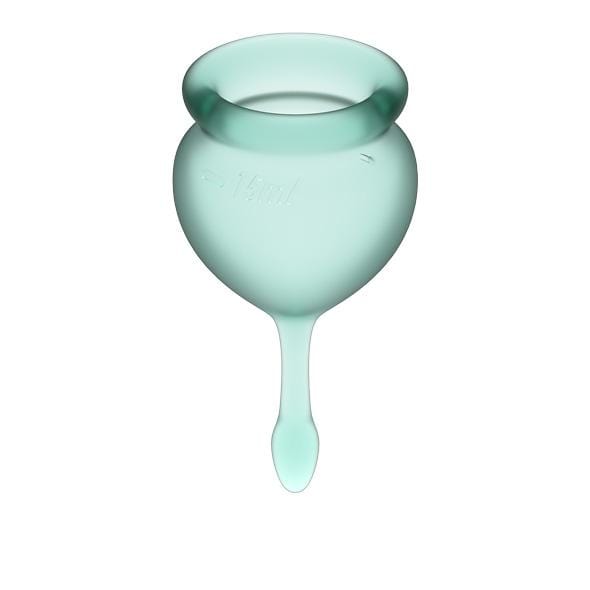 Satisfyer - Feel Good Menstrual Cup Set (Dark Green) -  Menstrual Cup  Durio.sg