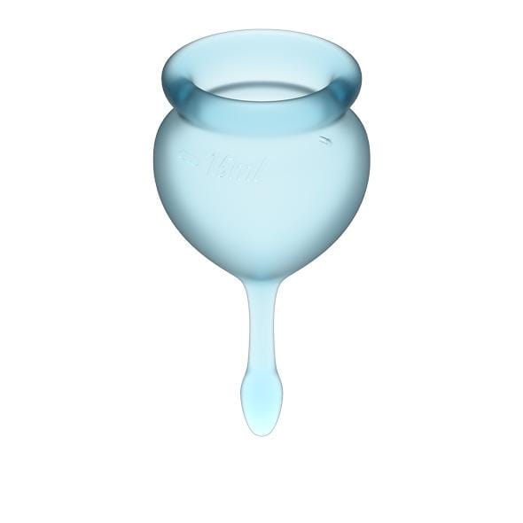 Satisfyer - Feel Good Menstrual Cup Set (Light Blue) -  Menstrual Cup  Durio.sg