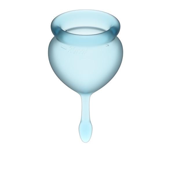 Satisfyer - Feel Good Menstrual Cup Set (Light Blue) -  Menstrual Cup  Durio.sg