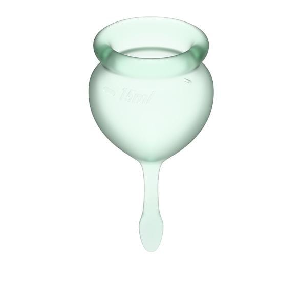 Satisfyer - Feel Good Menstrual Cup Set (Light Green) -  Menstrual Cup  Durio.sg