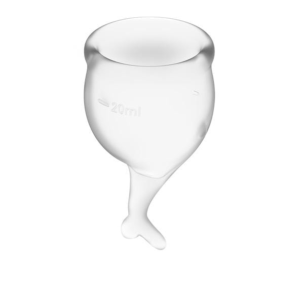Satisfyer - Feel Secure Menstrual Cup Set (Clear) -  Menstrual Cup  Durio.sg