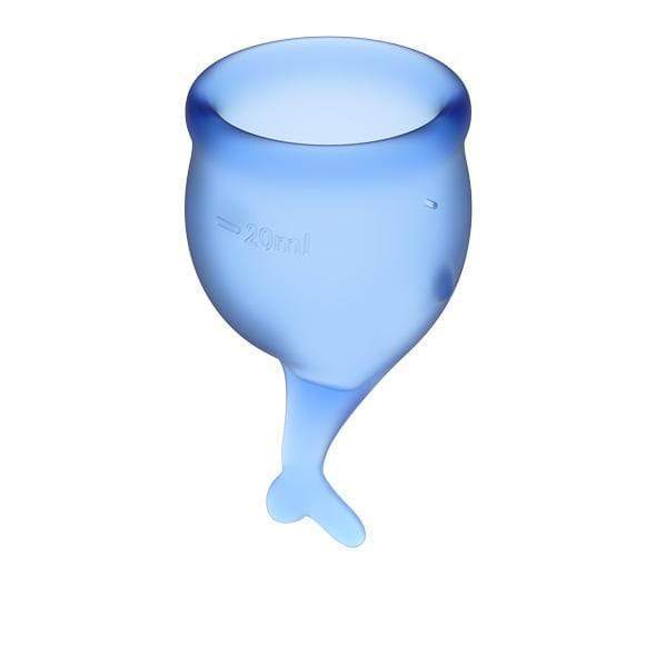 Satisfyer - Feel Secure Menstrual Cup Set (Dark Blue) -  Menstrual Cup  Durio.sg