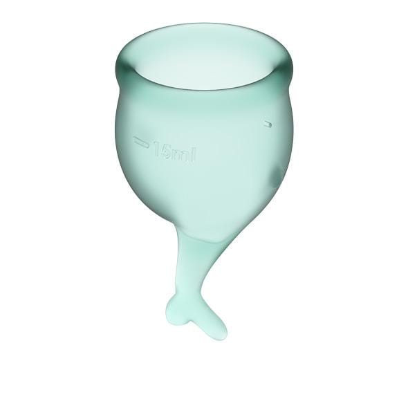 Satisfyer - Feel Secure Menstrual Cup Set (Dark Green) -  Menstrual Cup  Durio.sg