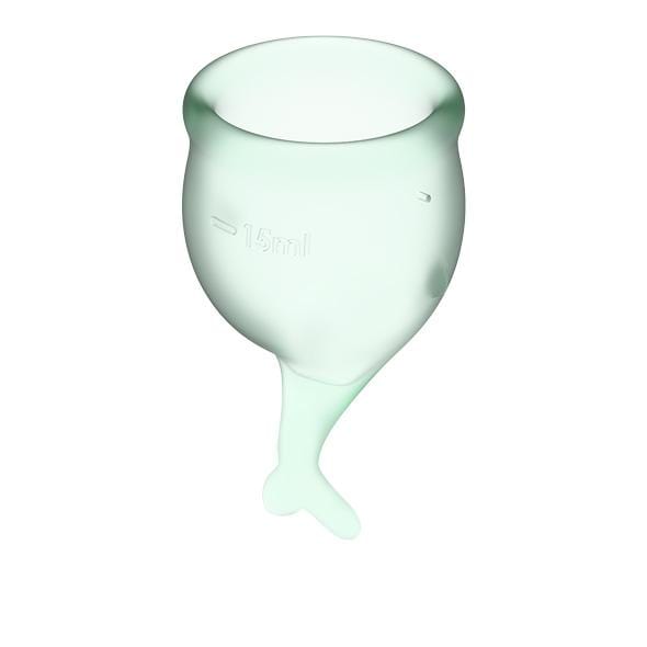 Satisfyer - Feel Secure Menstrual Cup Set (Light Green) -  Menstrual Cup  Durio.sg