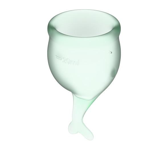 Satisfyer - Feel Secure Menstrual Cup Set (Light Green) -  Menstrual Cup  Durio.sg