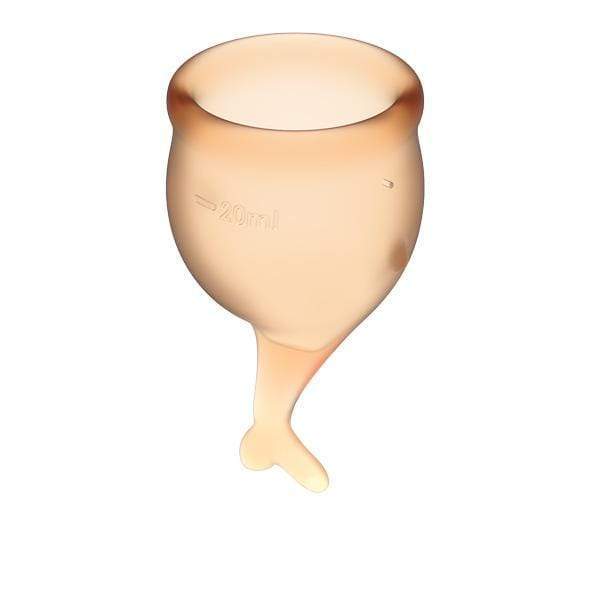 Satisfyer - Feel Secure Menstrual Cup Set (Orange) -  Menstrual Cup  Durio.sg