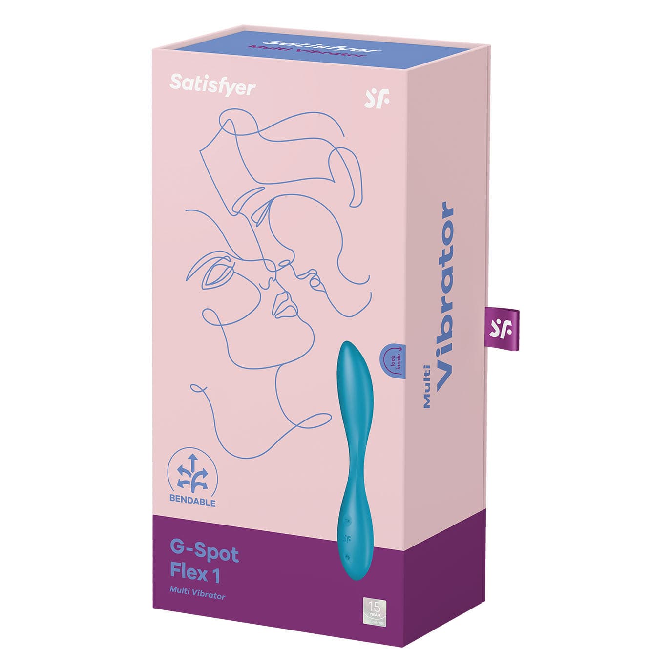 Satisfyer - Flex 1 G-Spot Vibrator (Blue) -  G Spot Dildo (Vibration) Rechargeable  Durio.sg