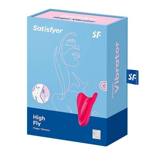 Satisfyer - High Fly Finger Vibrator (Fuchsia) -  Clit Massager (Vibration) Rechargeable  Durio.sg