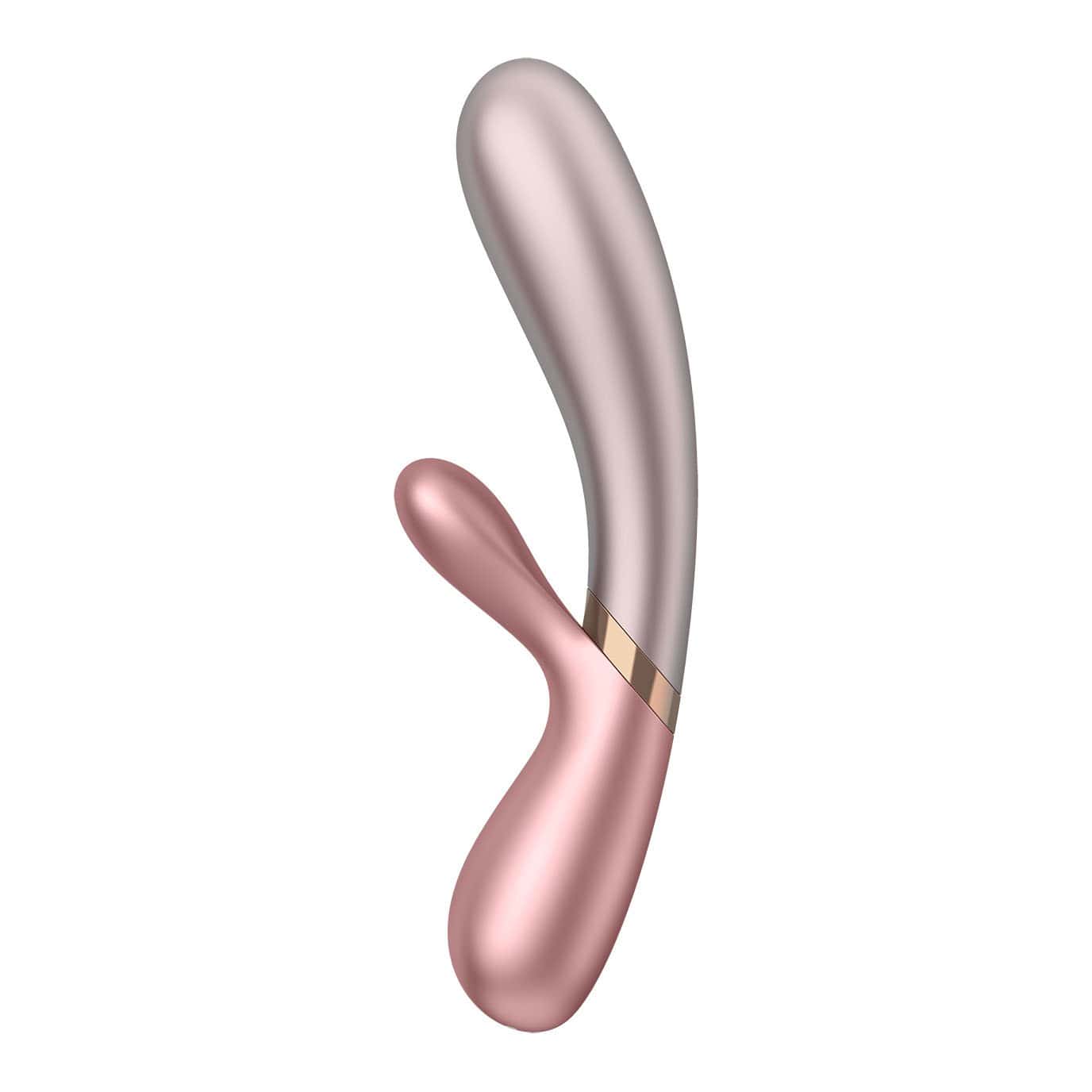 Satisfyer - Hot Lover Warming Rabbit Vibrator with Bluetooth and App (Pink/Dark Pink) -  Rabbit Dildo (Vibration) Rechargeable  Durio.sg