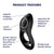 Satisfyer - Legendary Duo Silicone Vibrating Cock Ring (Black) -  Silicone Cock Ring (Vibration) Rechargeable  Durio.sg