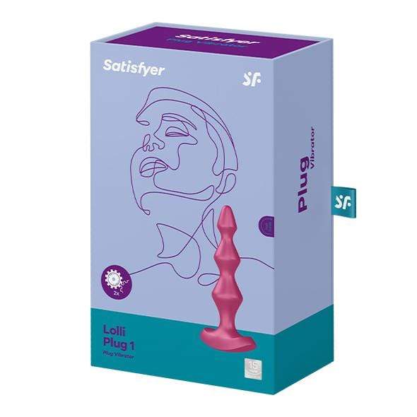 Satisfyer - Lolli Anal Plug 1 Vibrator (Berry) -  Anal Plug (Vibration) Rechargeable  Durio.sg