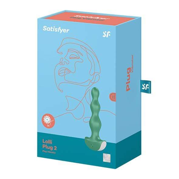 Satisfyer - Lolli Anal Plug 2 Vibrator (Green) -  Anal Plug (Vibration) Rechargeable  Durio.sg