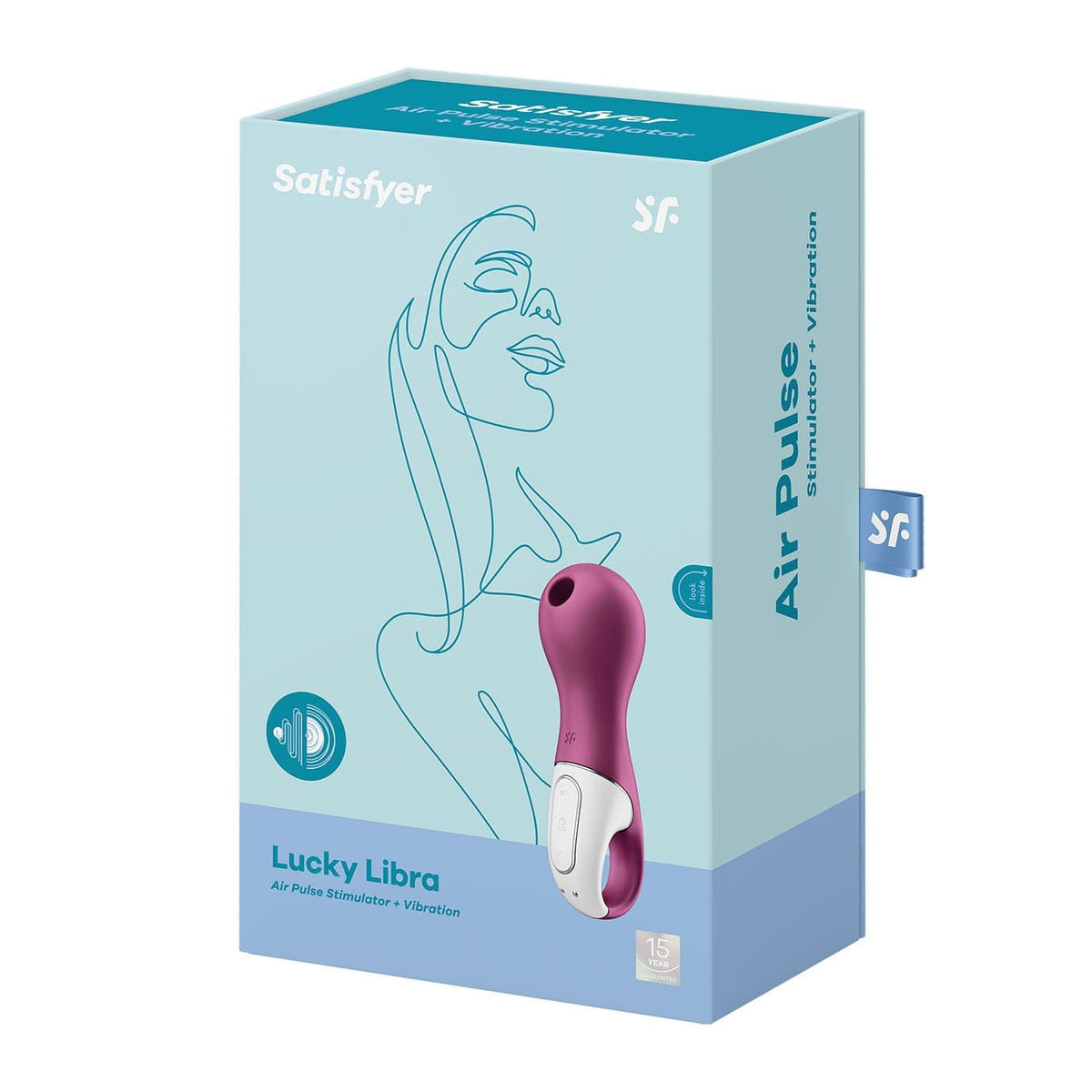 Satisfyer - Lucky Libra Air Pulse Clitoral Air Stimulator (Berry) -  Clit Massager (Vibration) Rechargeable  Durio.sg