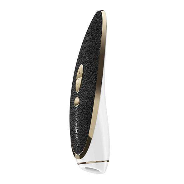 Satisfyer - Luxury Haute Couture Metal & Leather Clit Massager (Black) - Free Gift -    Durio.sg