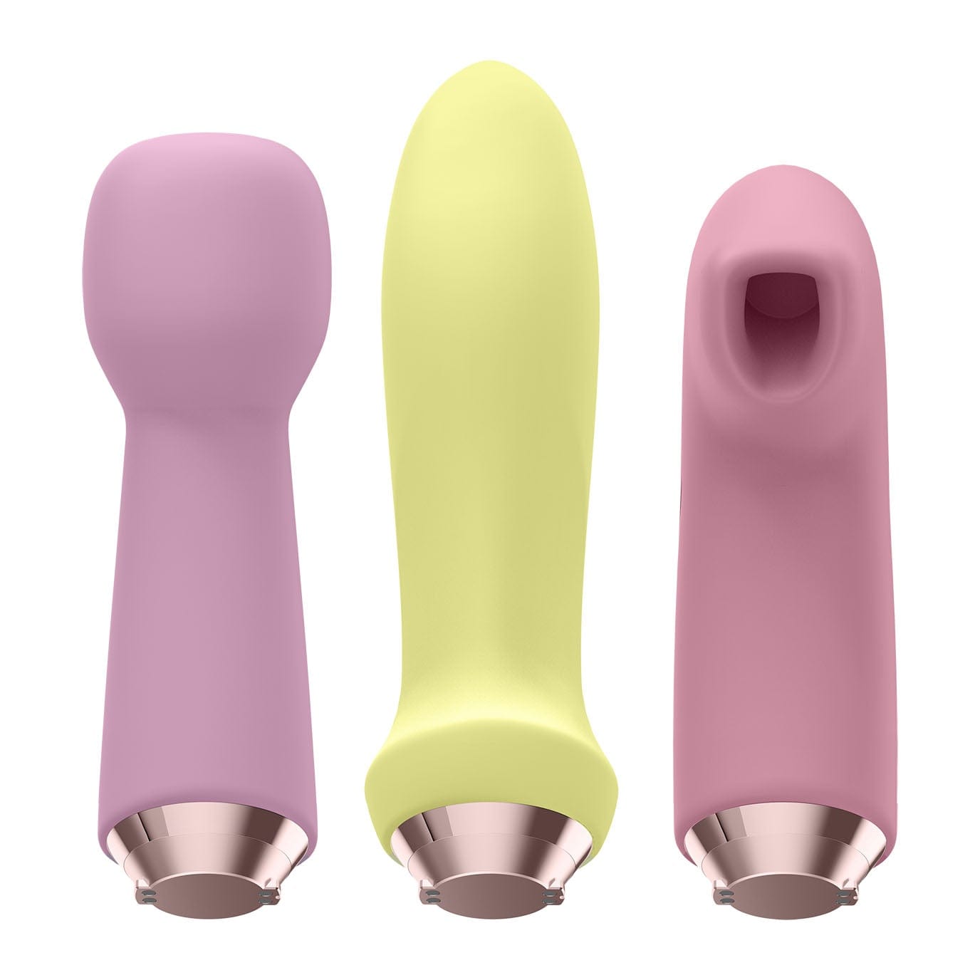 Satisfyer - Marvelous Four Clitoral Air Pulse Vibrator Set (Multi Colour) -  G Spot Dildo (Vibration) Rechargeable  Durio.sg