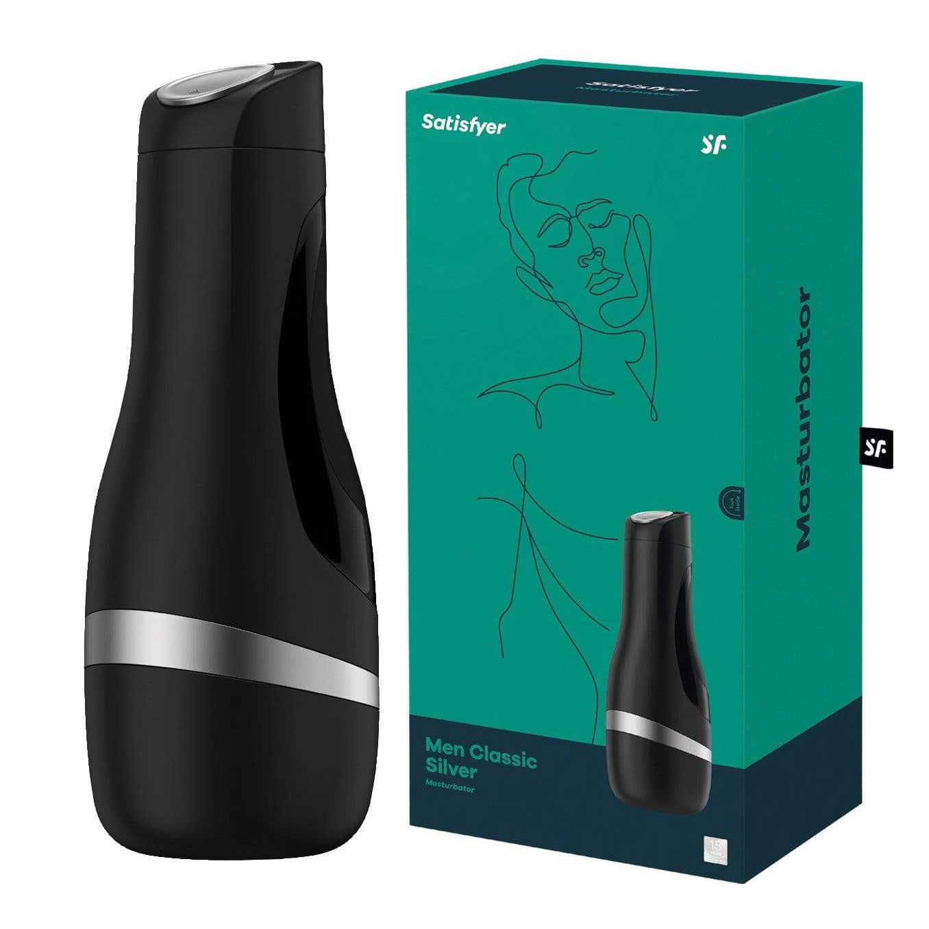 Satisfyer - Men Classic Masturbator (Silver) -  Masturbator Vagina (Non Vibration)  Durio.sg