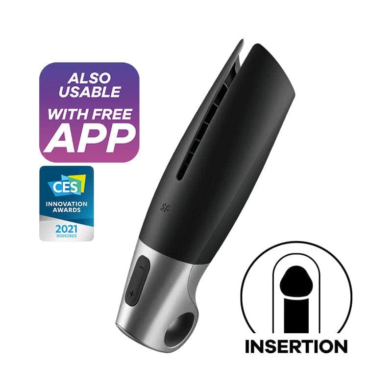 Satisfyer - Men Power Masturbator App-Controlled Stroker Vibrator (Black) -  Masturbator Soft Stroker (Vibration) Rechargeable  Durio.sg