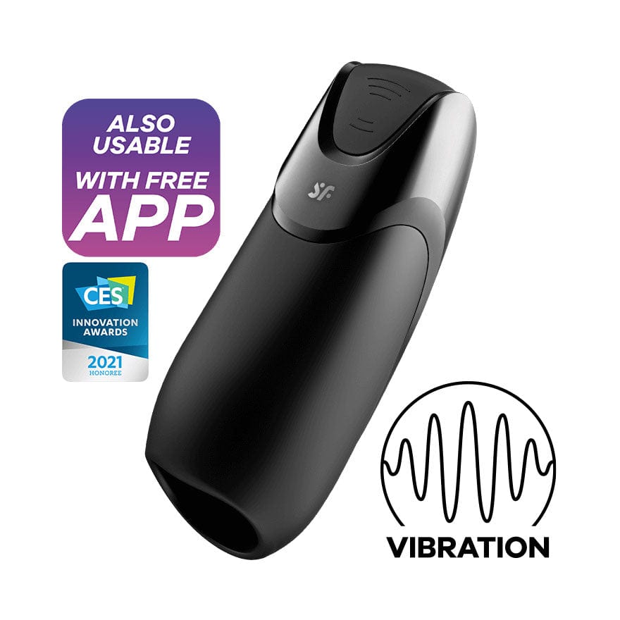 Satisfyer - Men Vibration Plus App-Controlled Stroker Masturbator (Black) -  Masturbator Soft Stroker (Vibration) Rechargeable  Durio.sg