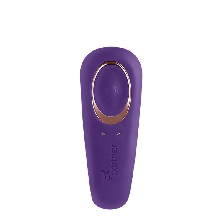 Satisfyer - Partner Couple Toys (Purple) -  Couple's Massager (Vibration) Rechargeable  Durio.sg