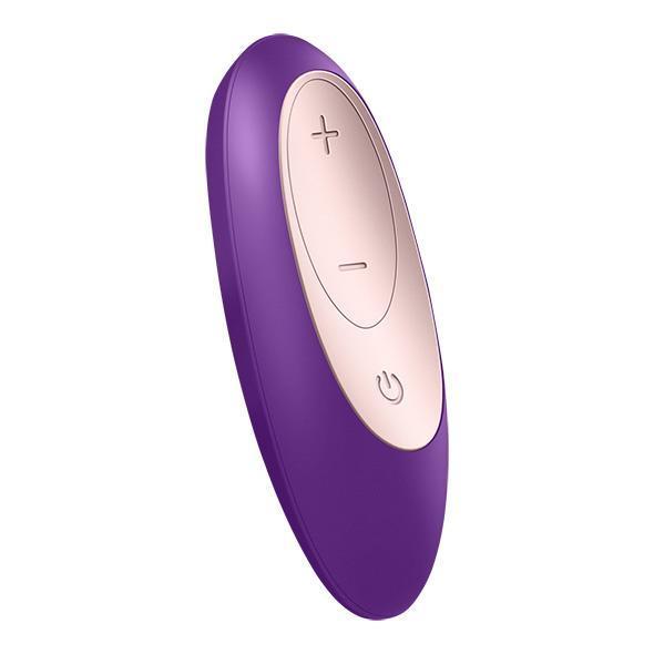 Satisfyer - Partner Double Plus Remote Control Couples Massager (Purple) -  Couple's Massager (Vibration) Rechargeable  Durio.sg