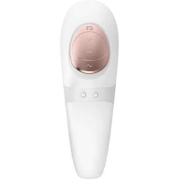 Satisfyer - Pro 4 Couples' Vibrator (White) -  Couple's Massager (Vibration) Rechargeable  Durio.sg