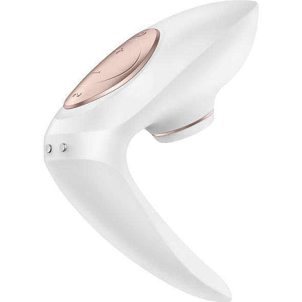 Satisfyer - Pro 4 Couples' Vibrator (White) -  Couple's Massager (Vibration) Rechargeable  Durio.sg