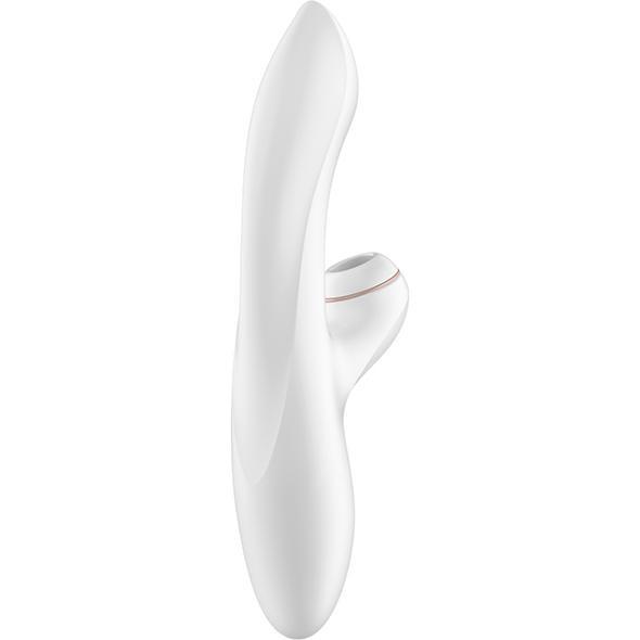 Satisfyer - Pro G-Spot Rabbit Vibrator (White) -  Rabbit Dildo (Vibration) Non Rechargeable  Durio.sg