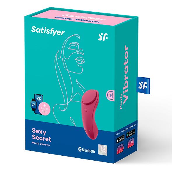 Satisfyer - Sexy Secret App-Controlled Panty Vibrator (Pink) -  Panties Massager Non RC (Vibration) Rechargeable  Durio.sg