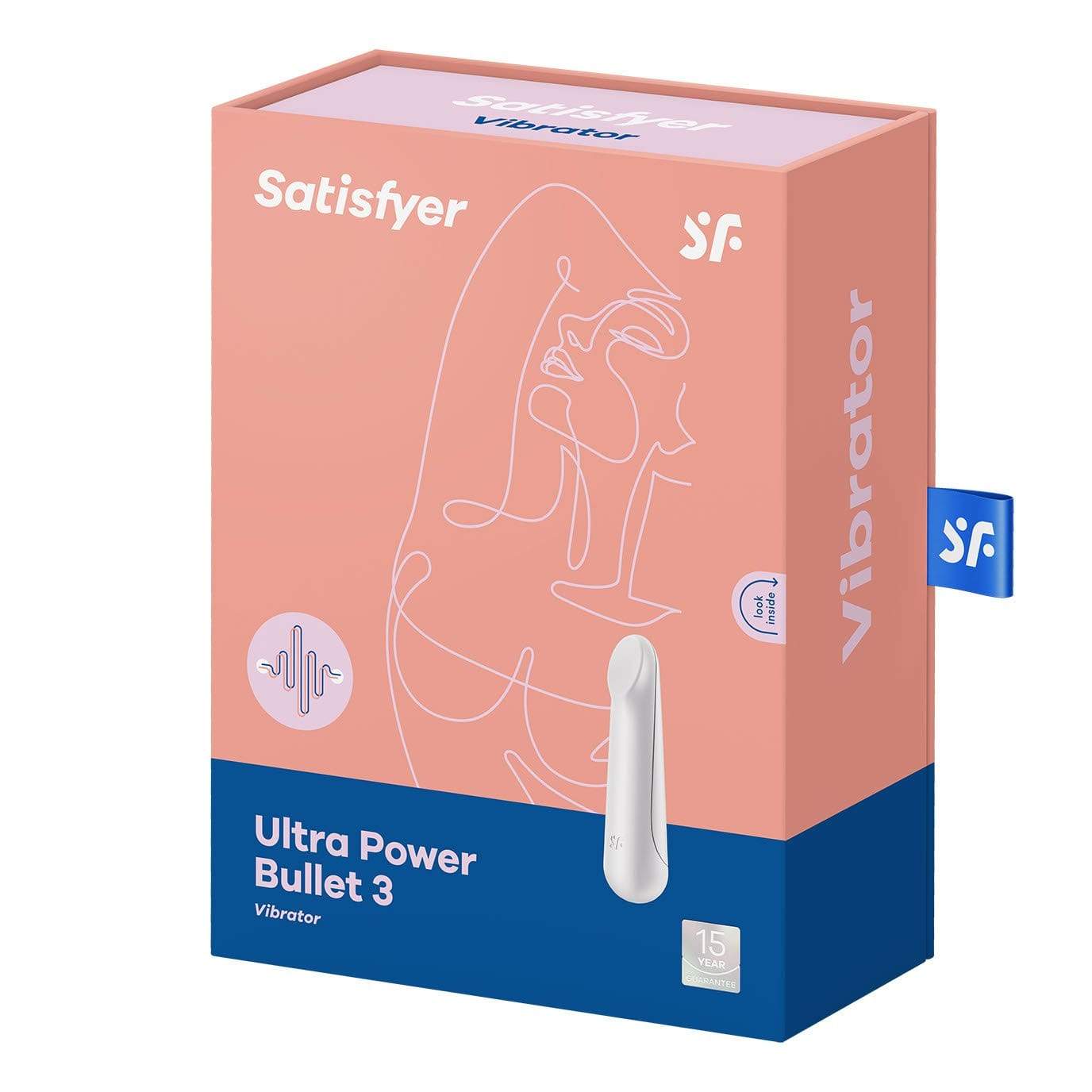 Satisfyer - Ultra Power Bullet 3 Vibrator (White) -  Bullet (Vibration) Rechargeable  Durio.sg