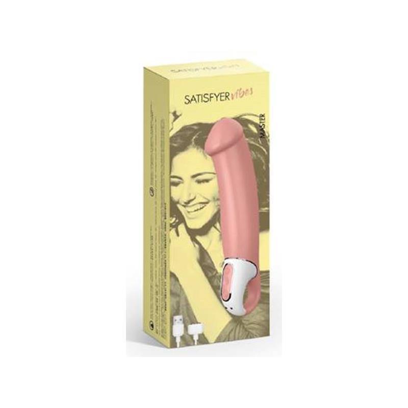 Satisfyer - Vibes Master G Spot Vibrator (Beige) -  G Spot Dildo (Vibration) Rechargeable  Durio.sg