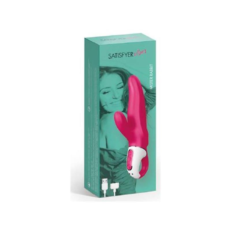 Satisfyer - Vibes Mr. Rabbit Vibrator (Pink) -  Rabbit Dildo (Vibration) Rechargeable  Durio.sg